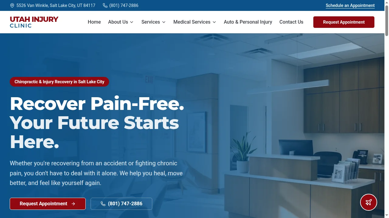 Chiropractic sample preview 3 website preview